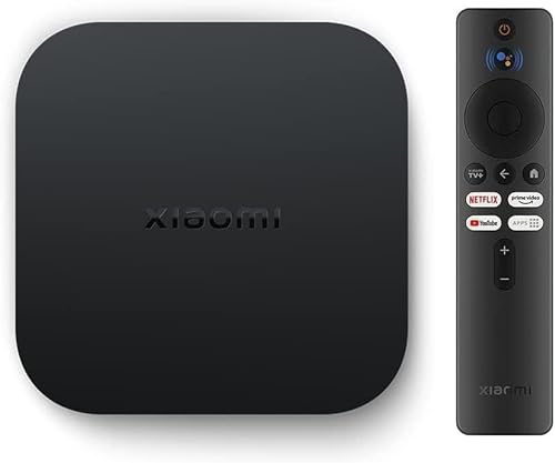 NK Mi TV Box S 2nd Gen 4K Ultra HD Streaming - Bluetooth, HDR, WLAN, Google Assistent mit Chromecast, kompatibel mit Android, Sprachfindersteuerung, 8 GB von NK