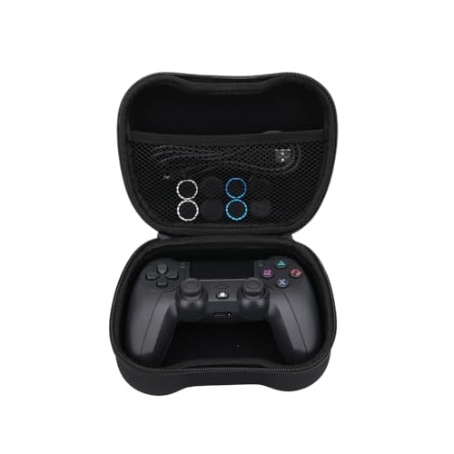 NK Pack PS4 / PS3 / PC/Wireless Mobile Controller - Wireless Controller, Dualshock, 6 Achsen, Touchpad, Kopfhörereingang, Ladekabel, 8 x Joystick Grips, Hülle für Controller - Schwarz von NK