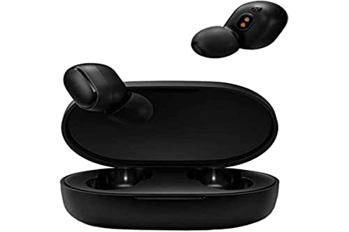 NK Redmi AIrdots Basic 2 kabellose Kopfhörer, Bluetooth 5.0, Kopfhörer mit Mikrofon, magnetische Ladehülle, 300 mAh, Schwarz von NK
