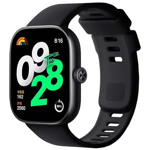 NK Redmi Watch 4 1,97 Zoll AMOLED LTPS-Display, Herzfrequenzmesser, 150+ Sportmodi, bis zu 20 Tage Akkulaufzeit, Schwarz von NK