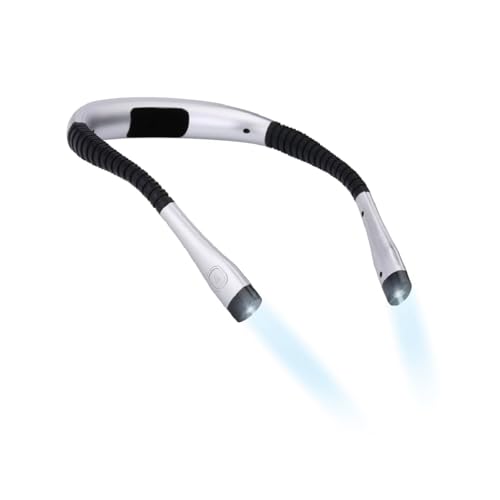 NK Wiederaufladbare Nacken-Leselampe mit flexiblen Armen, 3 LED-Lichtfarben, 3 einstellbare Beleuchtungsstufen, 1000 mAh Akku, perfekt zum Lesen von Büchern, Stricken, Reparieren, Camping, etc. NK Wiederaufladbare Nacken-Leselampe mit flexiblen Armen, 3 LED-Lichtfarben, 3 einstellbare Beleuchtungsstufen, 1000 mAh Akku, perfekt zum Lesen von Büchern, Stricken, Reparieren, Camping, etc. von NK
