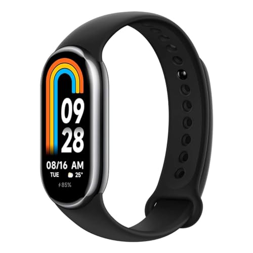 Xiaomi Mi Smart Band 8 Aktivitäts-Armband, AMOLED-Display, Herzfrequenzüberwachung, 190 mAh, 150 + Sportmodi, bis zu 16 Tage Akkulaufzeit, Schwarz von NK