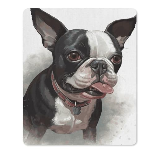 Mauspad mit rutschfester Gummiunterseite, Boston Terrier, wasserdichtes Gaming-Mauspad für Computer, Gamer, Büro, Zuhause Mauspad mit rutschfester Gummiunterseite, Boston Terrier, wasserdichtes Gaming-Mauspad für Computer, Gamer, Büro, Zuhause von NKJJSTES