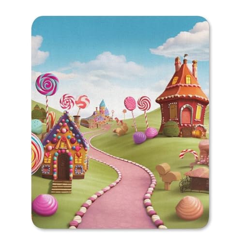 Mauspad mit rutschfester Gummiunterseite, Candy Land, wasserdichtes Gaming-Mauspad für Computer, Gamer, Büro, Zuhause Mauspad mit rutschfester Gummiunterseite, Candy Land, wasserdichtes Gaming-Mauspad für Computer, Gamer, Büro, Zuhause von NKJJSTES