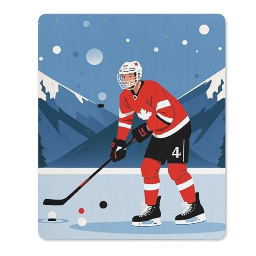 Mauspads mit rutschfester Gummiunterseite, Eishockey-Spieler, wasserdicht, Gaming-Mauspad für Computer, Gamer, Büro, Zuhause Mauspads mit rutschfester Gummiunterseite, Eishockey-Spieler, wasserdicht, Gaming-Mauspad für Computer, Gamer, Büro, Zuhause von NKJJSTES