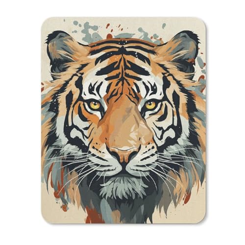 Mauspads mit rutschfester Gummiunterseite, Motiv: Jahr des Tigers, wasserdicht, Gaming-Mauspad für Computer, Gamer, Büro, Zuhause Mauspads mit rutschfester Gummiunterseite, Motiv: Jahr des Tigers, wasserdicht, Gaming-Mauspad für Computer, Gamer, Büro, Zuhause von NKJJSTES