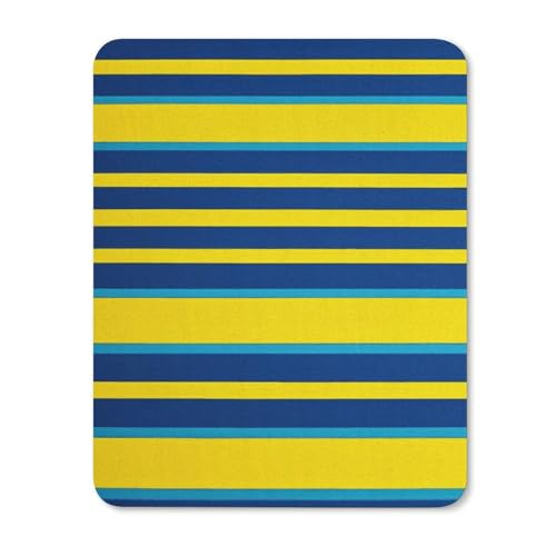 Mauspads mit rutschfester Gummiunterseite, gelbe und blaue Streifen, wasserdichtes Gaming-Mauspad für Computer, Gamer, Büro, Zuhause Mauspads mit rutschfester Gummiunterseite, gelbe und blaue Streifen, wasserdichtes Gaming-Mauspad für Computer, Gamer, Büro, Zuhause von NKJJSTES