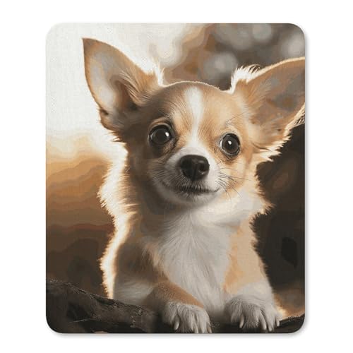 Mauspads mit rutschfester Gummiunterseite, niedlicher Chihuahua, wasserdicht, Gaming-Mauspad für Computer, Gamer, Büro, Zuhause Mauspads mit rutschfester Gummiunterseite, niedlicher Chihuahua, wasserdicht, Gaming-Mauspad für Computer, Gamer, Büro, Zuhause von NKJJSTES
