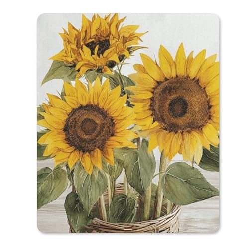 Mauspads mit rutschfester Gummiunterseite, verführerische Sonnenblumen, Sommer, wasserdicht, Gaming-Mauspad für Computer, Gamer, Büro, Zuhause Mauspads mit rutschfester Gummiunterseite, verführerische Sonnenblumen, Sommer, wasserdicht, Gaming-Mauspad für Computer, Gamer, Büro, Zuhause von NKJJSTES