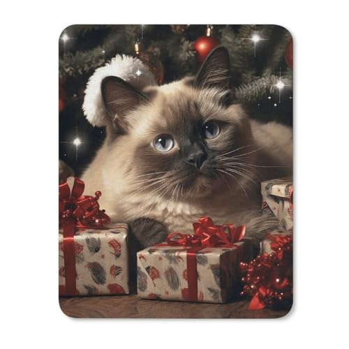 Mauspads mit rutschfester Gummiunterseite, wasserdicht, Gaming, Weihnachten, siamesische Katze, Mauspad für Computer, Gamer, Büro, Zuhause Mauspads mit rutschfester Gummiunterseite, wasserdicht, Gaming, Weihnachten, siamesische Katze, Mauspad für Computer, Gamer, Büro, Zuhause von NKJJSTES