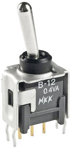 NKK Switches B12AH B12AH Kippschalter 28 V/DC 0.1A 1 x Ein/Ein rastend 1St. von NKK Switches