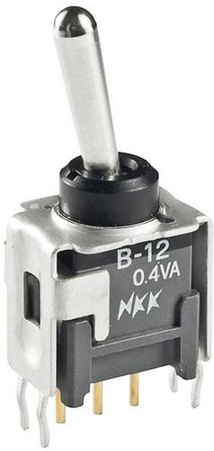 NKK Switches B12AP B12AP Kippschalter 28 V/DC 0.1A 1 x Ein/Ein rastend 1St. von NKK Switches
