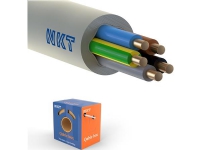 NKT Installationskabel, halogenfrei, 5G1,5 mm², NOIKLX90 hellgrau, 300/500V, Dose, Außenmaß max. 12,4 mm - (50 Meter) von NKT