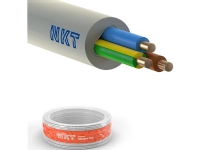 NKT Installationskabel, halogenfrei 3G1,5 mm² NOIKLX90 hellgrau 300/500V, Ring, Außenmaß max. 9,5 mm - (100 Meter) von NKT