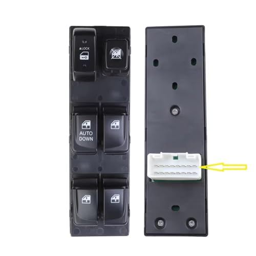 Fenstersteuerschalter Für Hyundai Für Elantra 2007-2010 93570-2H110 935702H110 93570-2H1107U Elektrische Fensterheber Control Heber Schalter Taste Auto(Without panel) von NLNGNZBZTP