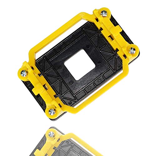 NMD&LR CPU-Rückplatte Für AM3, Kunststoff-Rückwandplatine Für Kühlerlüfter-Innenlager Für AMD-Halterung AM2 / AM3 / FM1 / FM2-Motherboard (Yellow) von NMD&LR