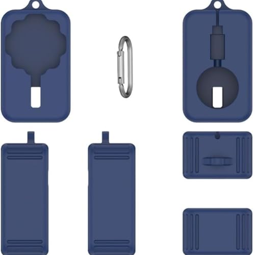 Silikon-Ladegerät-Schutzhülle 4, weiche Schutzhülle kratzfestes, elastisches Silikon intelligenter Ladeständer, Aufbewahrungsbox vor Abnutzung und Kratzern (Blau) von NMJHEVX