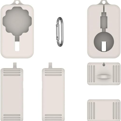 Silikon-Ladegerät-Schutzhülle 4, weiche Schutzhülle kratzfestes, elastisches Silikon intelligenter Ladeständer, Aufbewahrungsbox vor Abnutzung und Kratzern (Weiß) von NMJHEVX
