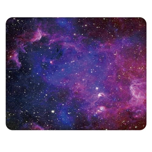 Anti-Rutsch-Mauspad Gummi Quadratisches Mousepad Desktop-Notebook Computer-Mausmatte zum Arbeiten und Spielen 260X210mm mit genähter Kante(Starry Sky) von NNAKAPAKA