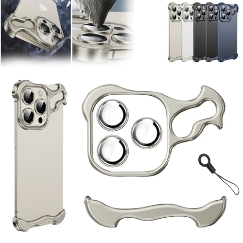Alloy Armor for iPhone Case, Alloy Armor Premium Case, Alloyarmor Zinc Alloy Phone Case, Alloy Armor Zinc Alloy Case for 12 13 14 15 Pro Max (12,Gray) von NNBWLMAEE