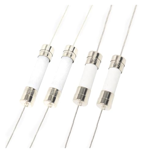 NNDUCQOW Keramiksicherung 5 Stück mit Stiften Sicherung 5 x 20/6 x 30 mm 250 V 1A2A3A5A8A10A-30A (520 mm Keramik mit Pin 5 A) von NNDUCQOW