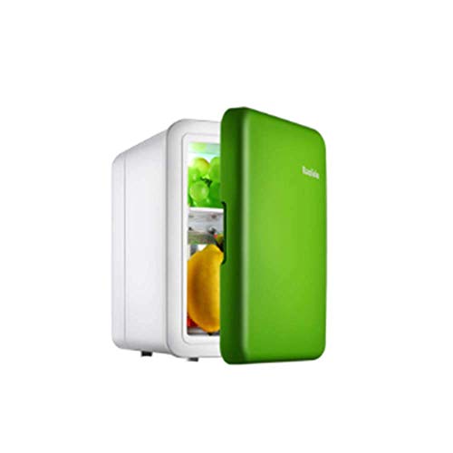 NOALED Autokühlschrank Minikühlschrank 4L Kleine Heiz- und Kühlbox Auto mit doppeltem Verwendungszweck (Grün 24,52 * 19 * 25,5) von NOALED
