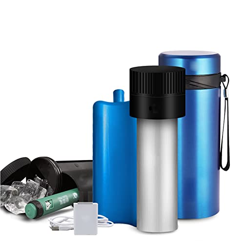 NOALED Insulin-Kühlbox, tragbar, für Autos, Halbleiter, Mini-Medizin, kleiner Kühlschrank, 2–8 °C, geräuscharm und energiesparend, blau (blau) von NOALED