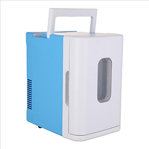 NOALED Kühlbox-Autokühlschrank, 10-Liter-Autokühlschrank, 12 V 24 V, Temperaturkontrollbox für große LKWs, Minikühlschrank (Farbe: Gelb) (Blau) von NOALED