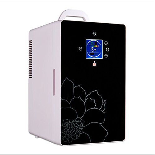 NOALED Kühlbox-Autokühlschrank, 16-Liter-Autokühlschrank, tragbarer Mini-Kühlschrank, AC- und DC-Hotspot-System, Thermostat. (Farbe: Schwarz) (Schwarz) von NOALED