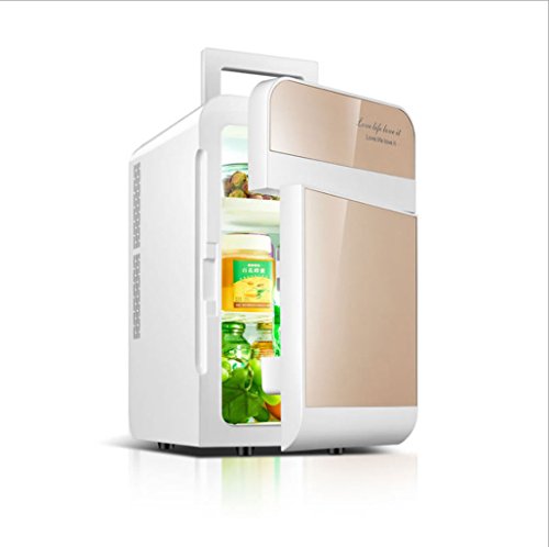 NOALED Kühlbox-Autokühlschrank, 20-Liter-Autokühlschrank, tragbarer Minikühlschrank, 12-V-Gleichstromversorgung, Thermostat, Kühler. (Farbe: Gold) (Gold) von NOALED