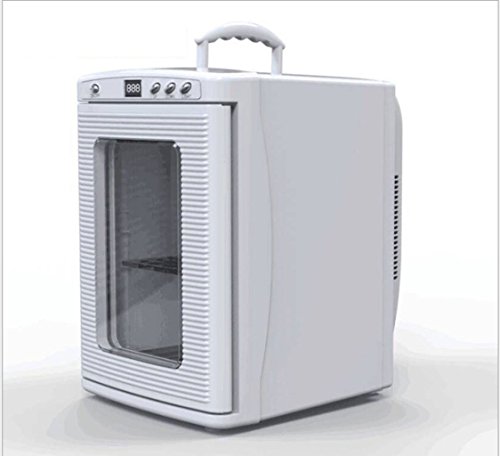 NOALED Kühlbox-Autokühlschrank, 25-Liter-Autokühlschrank, tragbarer Minikühlschrank, 12-V-Gleichstromversorgung, Thermostat, Kühler. (Farbe: Weiß) (Weiß) von NOALED