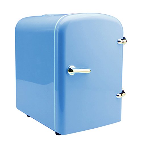 NOALED Kühlbox-Autokühlschrank, 4-Liter-Autokühlschrank, tragbarer Mini-Kühlschrank, AC- und DC-Hotspot-System, Thermostat, Medikamentenaufbewahrung, Kosmetikkühlschrank (Farbe: Rosa) (Bl von NOALED