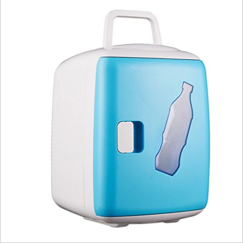 NOALED Kühlbox-Autokühlschrank, 5-Liter-Autokühlschrank, tragbarer Mini-Kühlschrank, AC- und DC-Hotspot-System, Thermostat, Medikamentenaufbewahrung, Kosmetikkühlschrank (Farbe: Blau) (Bl von NOALED