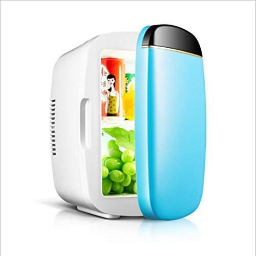 NOALED Kühlbox-Autokühlschrank, 6-Liter-Autokühlschrank, tragbarer Mini-Kühlschrank, AC- und DC-Hotspot-System, Thermostat, Medikamentenaufbewahrung, Kosmetikkühlschrank (Farbe: Rosa) (Bl von NOALED
