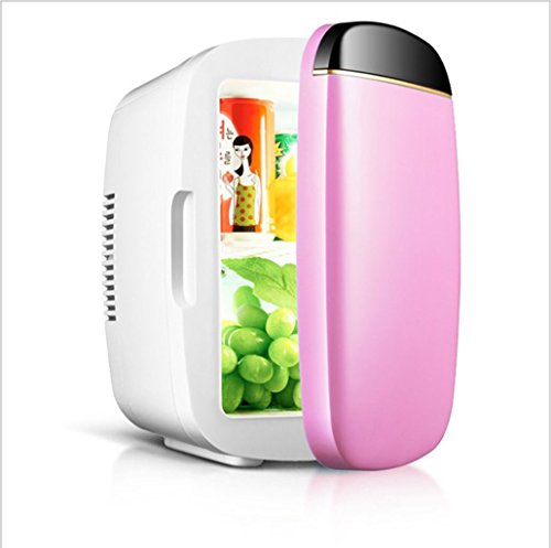 NOALED Kühlbox-Autokühlschrank, 6-Liter-Autokühlschrank, tragbarer Mini-Kühlschrank, AC- und DC-Hotspot-System, Thermostat, Medikamentenaufbewahrung, Kosmetikkühlschrank (Farbe: Weiß) (S von NOALED