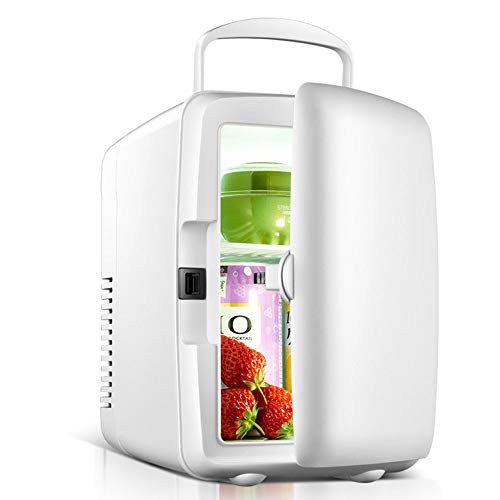 NOALED Kühlbox-Autokühlschrank, Mini-Kühlschrank Mini -4L-Kühlschrank Mini-Dual-Use-Auto/Zuhause heiß/kalt (Farbe: Weiß) (Weiß) von NOALED