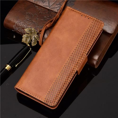 Für Samsung Galaxy Z Fold 2 Hülle Wallet Flip Style Leder Magnet Handytasche Cover für Samsung Galaxy Z Fold2 5G mit Fotorahmen, braun, für Z Fold 2 von NOBAA