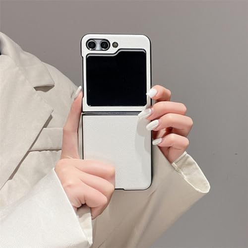 Leder-Streifen-Handyhülle für Samsung Z Flip 5, leichte, stoßfeste Hülle für Galaxy Z Flip 5 Cover, Z5, für Z Flip 5 Leder-Streifen-Handyhülle für Samsung Z Flip 5, leichte, stoßfeste Hülle für Galaxy Z Flip 5 Cover, Z5, für Z Flip 5 von NOBAA