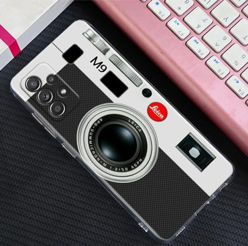 NOBAA Retro-Musikkassette, Videokamera, transparente Hülle für Samsung Galaxy A52 5G A53 A72 A53 A73 A51 A33 A32 A41 A22 A23 Handyhülle, C4, für A32 5G von NOBAA