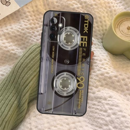 Retro-Kassetten-Telefonhülle für Samsung Galaxy A34 A54 A14 A13 A12 A32 A52 A22 A72 A31 A51 A71 A52S A53 Cover, C2, für Samsung A53 5G von NOBAA