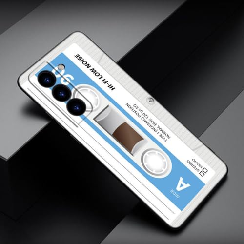 Vintage-Kassetten-Handyhülle für Samsung Galaxy S22 Pro S21 S20 FE Ultra S10 Lite S10 S10E S9 S8 Plus Cover, 04, für S21 FE von NOBAA