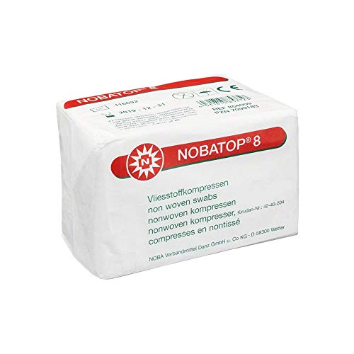 NOBATOP 8 Kompressen 7,5x7,5 cm unsteril (854009),100St von NOBAMED Paul Danz AG