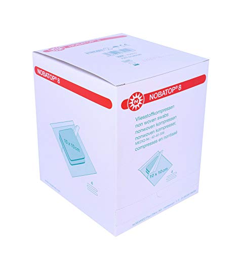 Noba Verbandmittel 8 Kompressen 10x10 cm Steril, 50 x 2 Stück von NOBAMED Paul Danz AG