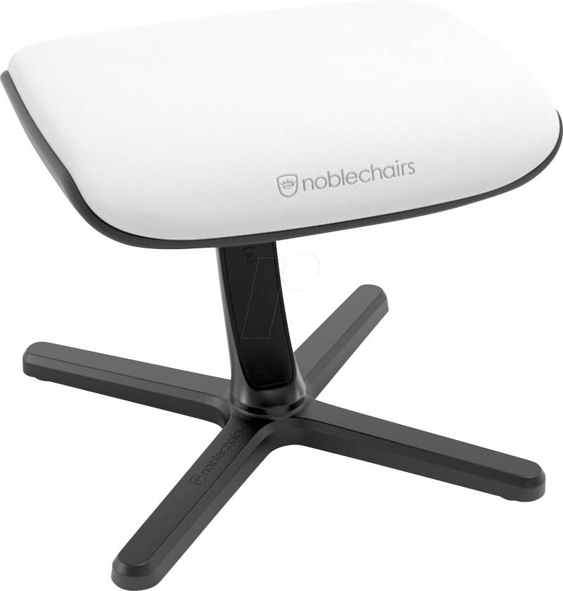 NBL-FR-PU-WED - noblechairs Fußstütze 2 - White Edition von NOBLECHAIRS