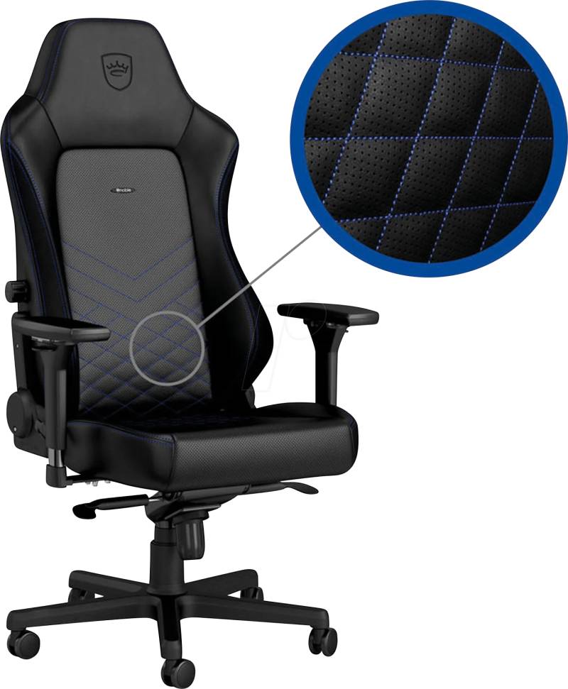 NBL-HRO-PU-BBL - noblechairs HERO Gaming Stuhl - schwarz/blau von NOBLECHAIRS