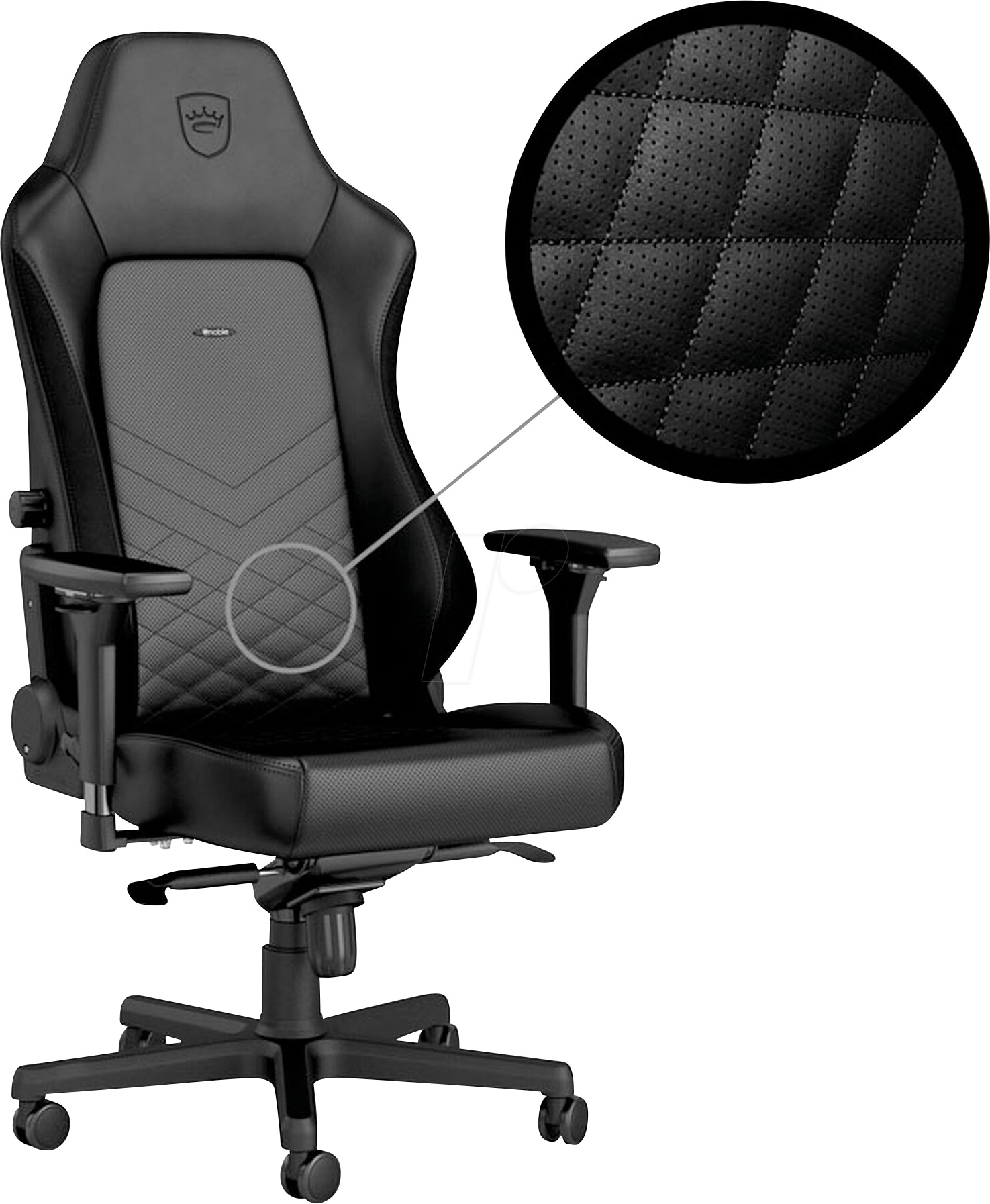 NBL-HRO-PU-BLA - noblechairs HERO Gaming Stuhl - schwarz NBL-HRO-PU-BLA - noblechairs HERO Gaming Stuhl - schwarz von NOBLECHAIRS