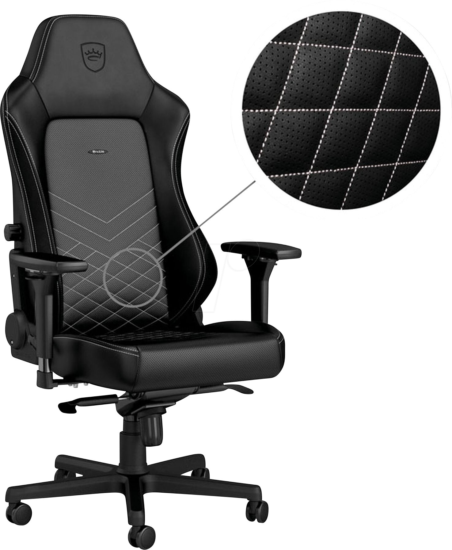 NBL-HRO-PU-BPW - noblechairs HERO Gaming Stuhl - schwarz/platinweiß NBL-HRO-PU-BPW - noblechairs HERO Gaming Stuhl - schwarz/platinweiß von NOBLECHAIRS