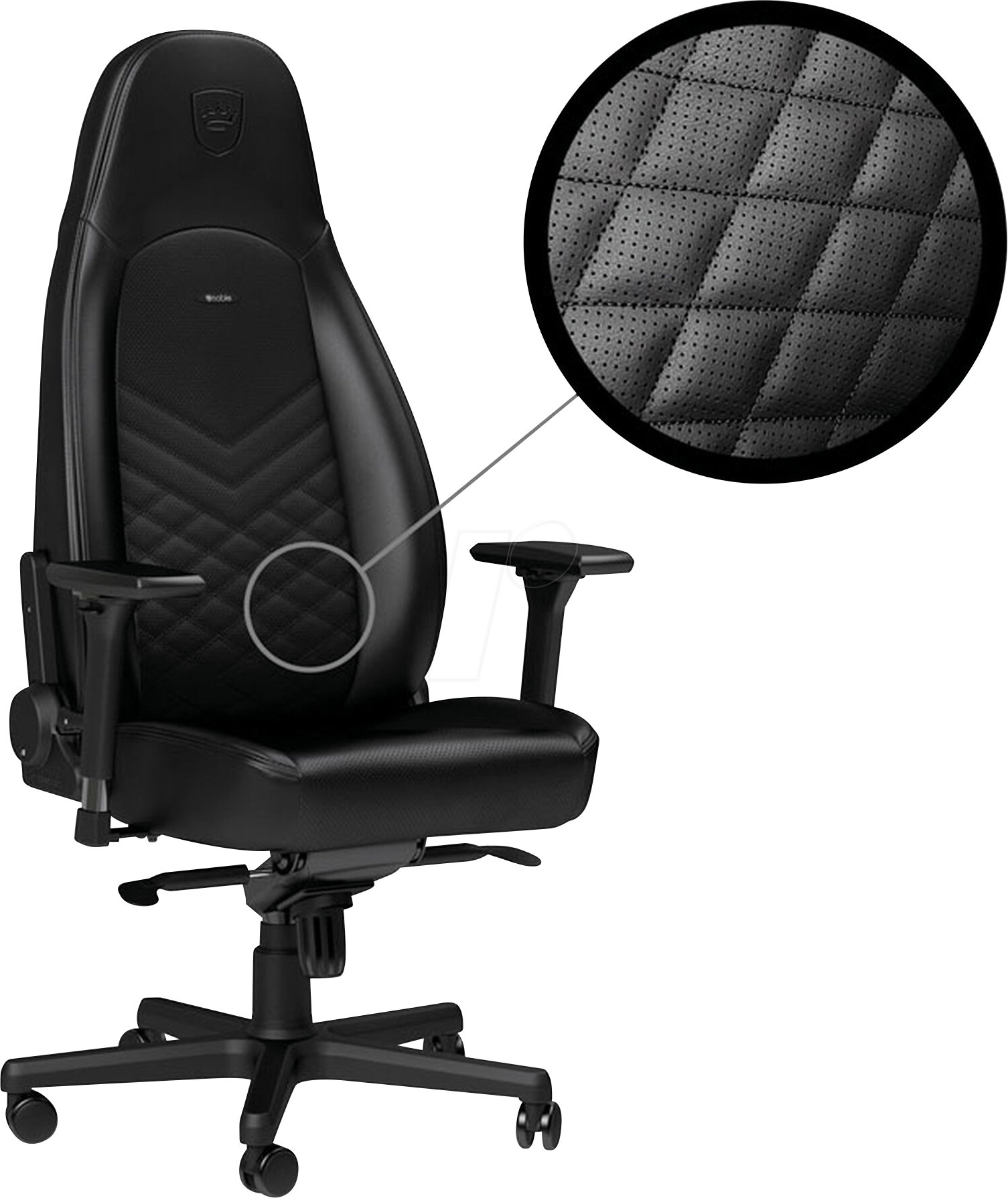 NBL-ICN-PU-BLA - noblechairs ICON Gaming Stuhl - schwarz NBL-ICN-PU-BLA - noblechairs ICON Gaming Stuhl - schwarz von NOBLECHAIRS