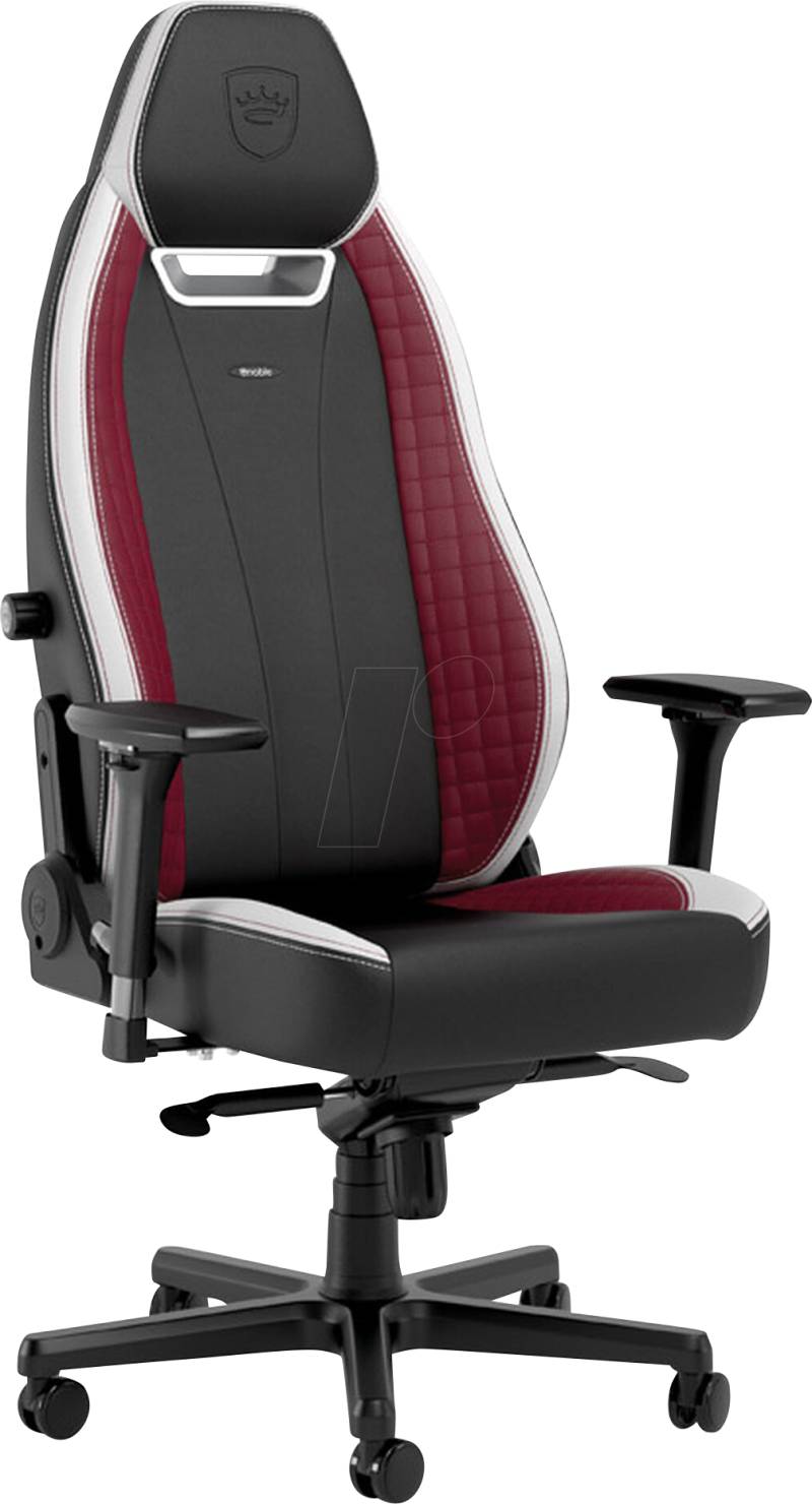 NBL-LGD-GER-BWR - noblechairs LEGEND Gaming Stuhl - schwarz/weiß/rot von NOBLECHAIRS