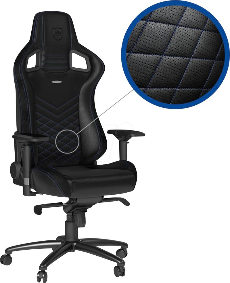 NBL-PU-BLU-002 - noblechairs EPIC Gaming Stuhl - schwarz/blau von NOBLECHAIRS